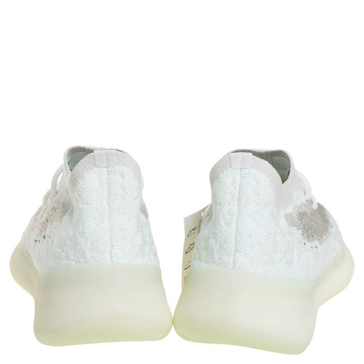 Pre Owned Yeezy x adidas Mint Green Knit Fabric Boost 380 Calcite Glow Sneakers Size 44