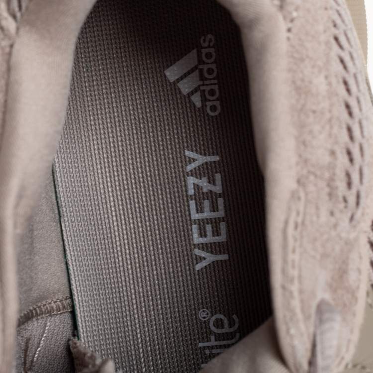 Pre Owned Adidas x Yeezy Beige Mesh And Suede 500 Taupe Light Sneakers Size 44 2/3