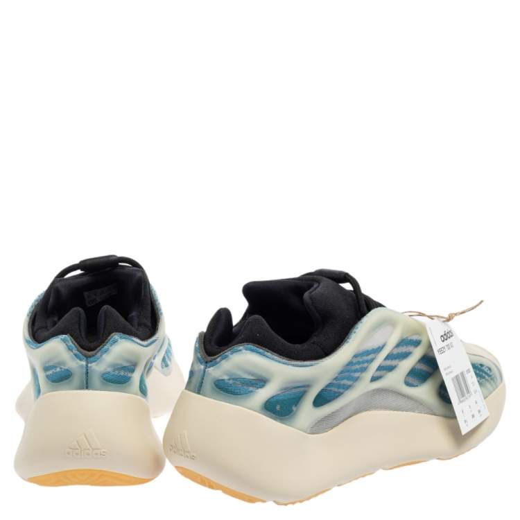 Pre Owned Yeezy x Adidas Blue Fabric And Mesh 700 V3 Arzareth Sneakers Size 42