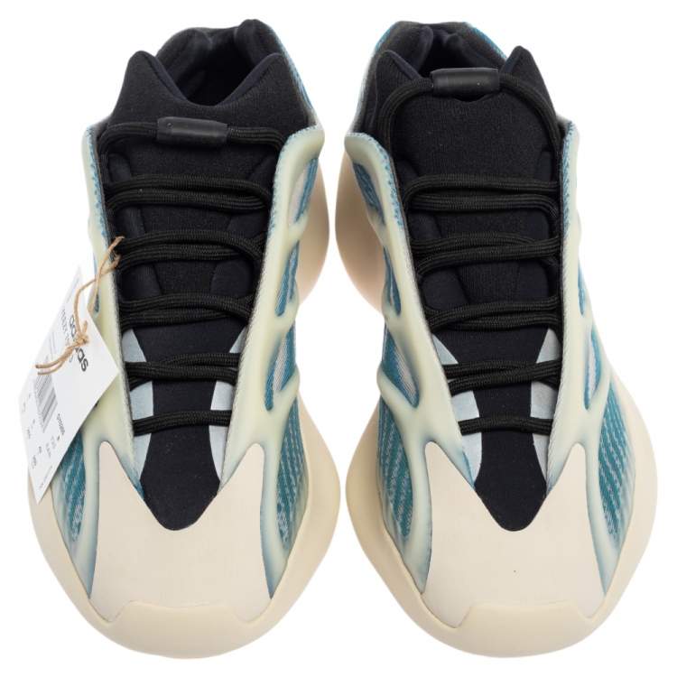 Pre Owned Yeezy x Adidas Blue Fabric And Mesh 700 V3 Arzareth Sneakers Size 42