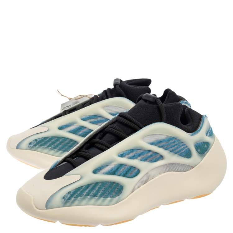 Pre Owned Yeezy x Adidas Blue Fabric And Mesh 700 V3 Arzareth Sneakers Size 42