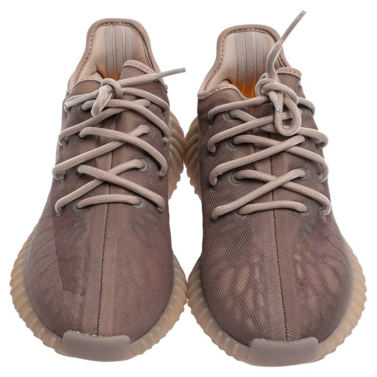 Pre Owned Adidas Yeezy Boost 350 V2 Mono Mist Beige Net Sneaker Size 42