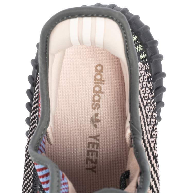 Pre Owned Yeezy x Adidas Multicolor Knit Fabric Boost 350 V2 Yecheil Sneakers Size 45 1/3