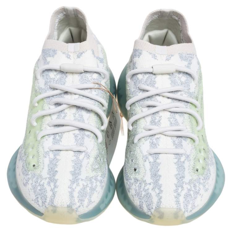 Pre Owned Yeezy x Adidas Blue Knit Fabric Boost 380 Alien Sneakers Size 43 1/3