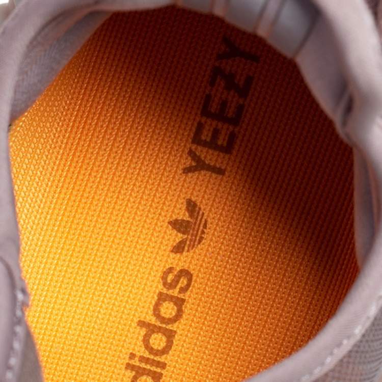 Pre Owned Yeezy x Adidas Beige Mesh 350 V2 Mono Mist Low Top Sneakers Size 42 2/3