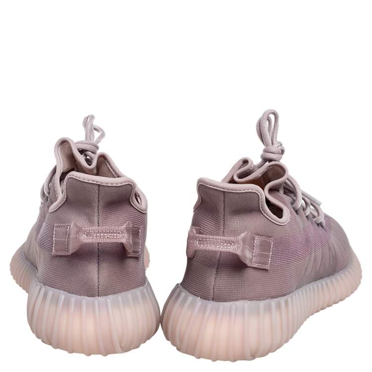 Pre Owned Yeezy x Adidas Beige Mesh 350 V2 Mono Mist Sneakers Size 46 2/3