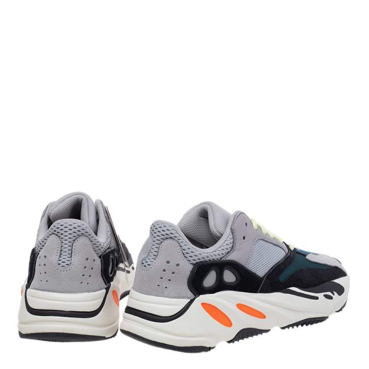 Pre Owned Yeezy x adidas Multicolor Suede And Mesh Boost 700 Wave Runner Low Top Sneakers Size 40 2/3