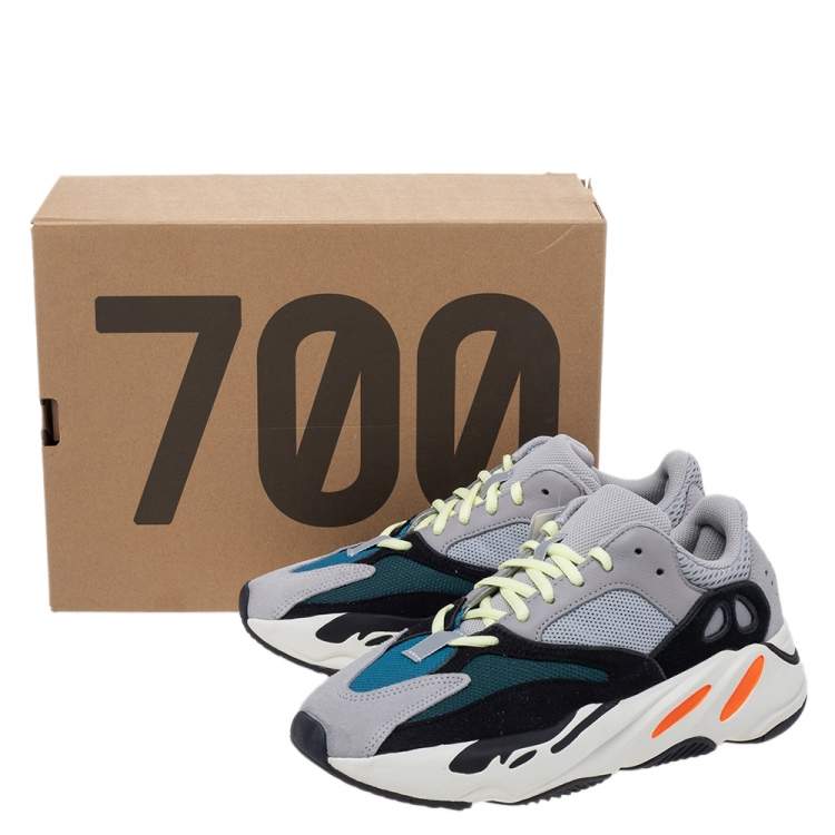 Pre Owned Yeezy x adidas Multicolor Suede And Mesh Boost 700 Wave Runner Low Top Sneakers Size 40 2/3