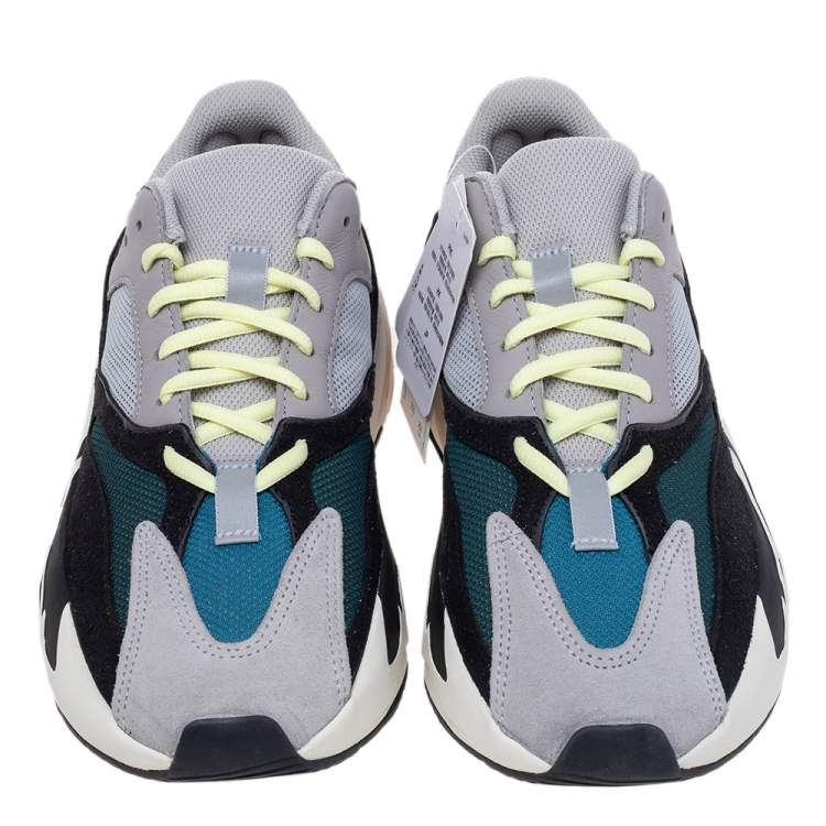 Pre Owned Yeezy x adidas Multicolor Suede And Mesh Boost 700 Wave Runner Low Top Sneakers Size 40 2/3