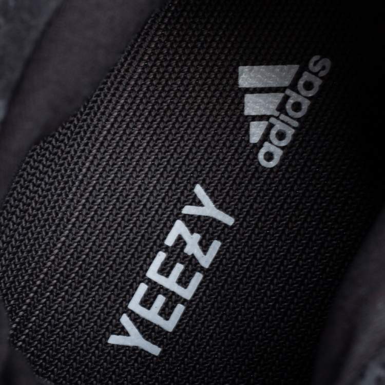 Pre Owned Yeezy x Adidas Black Mesh, Suede And Leather 500 Utility Black Sneakers Size 43 1/3