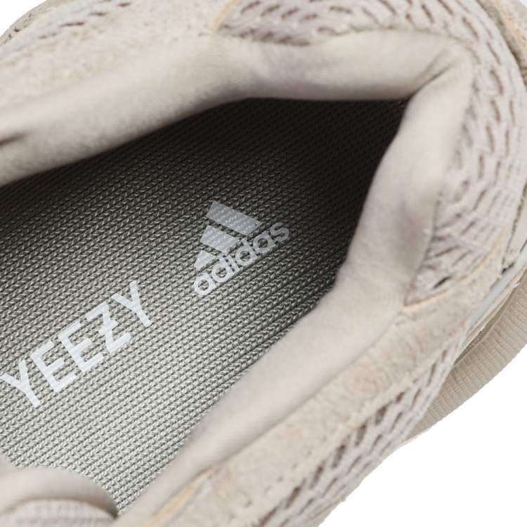Pre Owned Yeezy x Adidas Beige Mesh And Suede 500 Taupe Light Sneakers Size 44