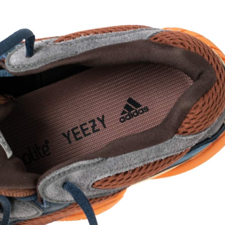 مملوكة مسبقًا Yeezy x Adidas Multicolor Mesh And Suede 500 Enflame Sneakers Size 45 1/3