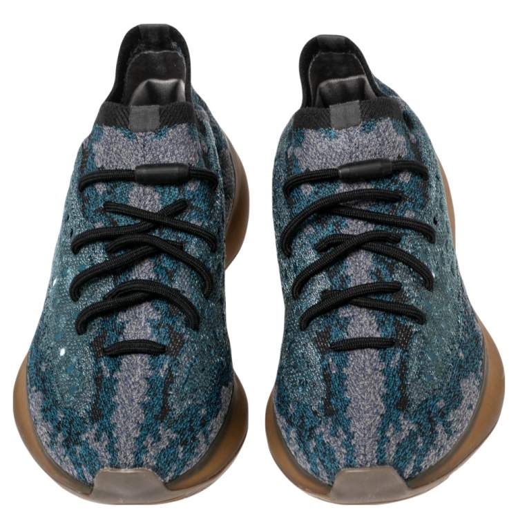Pre Owned Yeezy x Adidas Multicolor Knit Fabric Boost 380 Covellite Sneakers Size 40