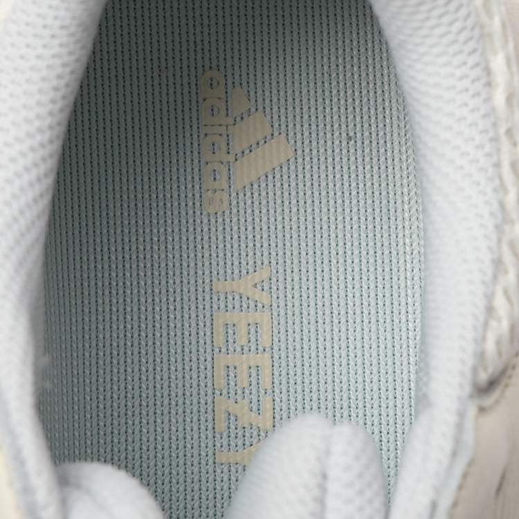 Pre Owned Yeezy x Adidas White Leather, Suede And Mesh Boost 700 Analog Sneakers Size 40