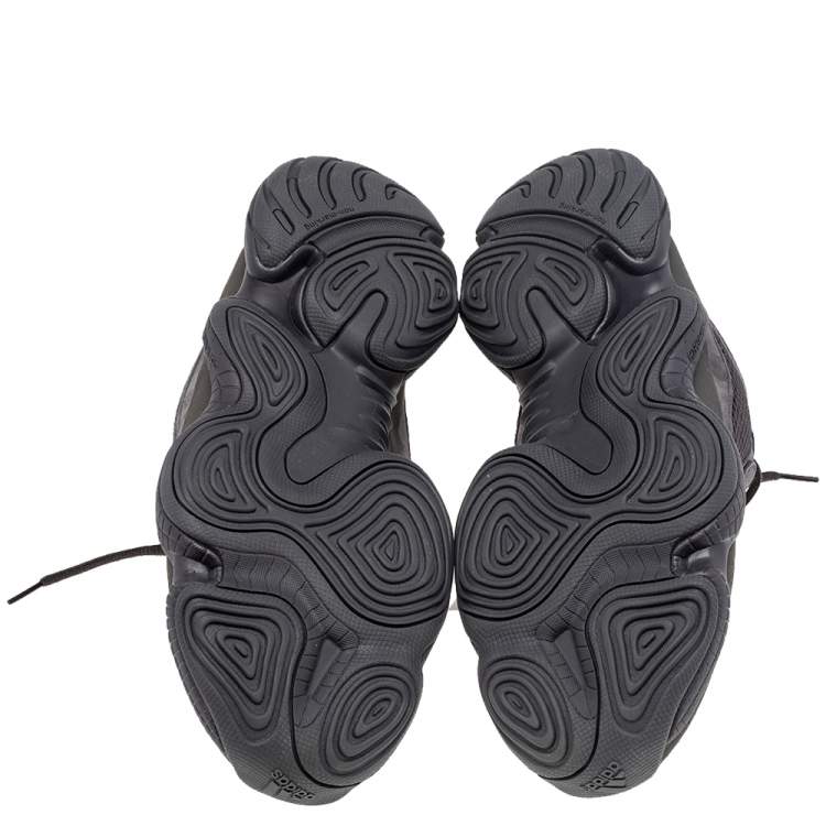 Pre Owned Yeezy x Adidas Grey Leather, Suede, And Mesh Yeezy 500 Utility Low Top Sneakers Size 46
