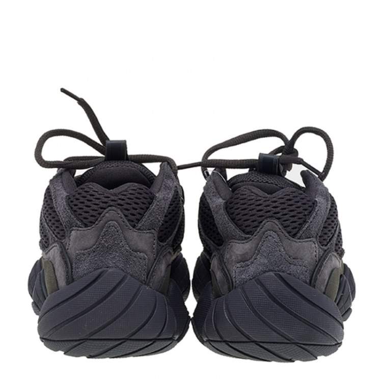 Pre Owned Yeezy x Adidas Grey Suede And Mesh Yeezy 500 Utility Low Top Sneakers Size 37 1/3