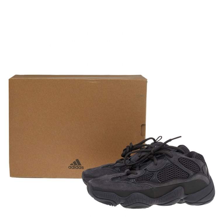 Pre Owned Yeezy x Adidas Grey Suede And Mesh Yeezy 500 Utility Low Top Sneakers Size 37 1/3