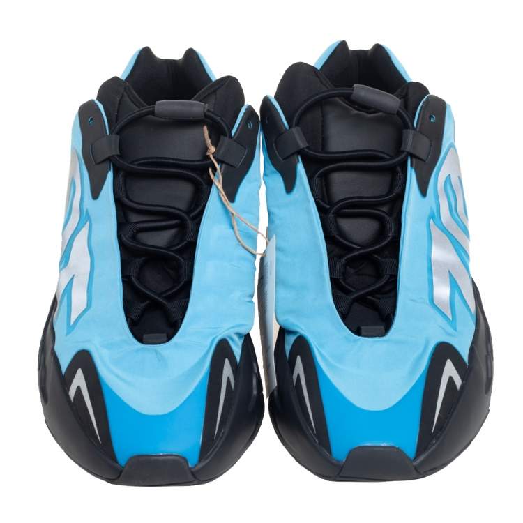 Pre Owned Yeezy x Adidas Blue Nylon Boost 700 MNVN Bright Cyan Sneakers Size 42