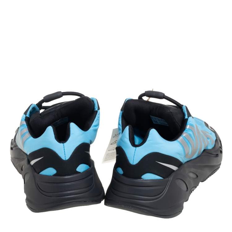 Pre Owned Yeezy x Adidas Blue Nylon Boost 700 MNVN Bright Cyan Sneakers Size 42