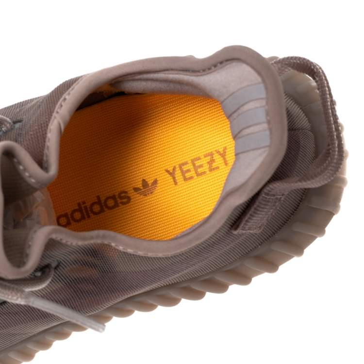 Pre Owned Yeezy x Adidas Beige Mesh 350 V2 Mono Mist Low Top Sneakers Size FR 45 ⅓