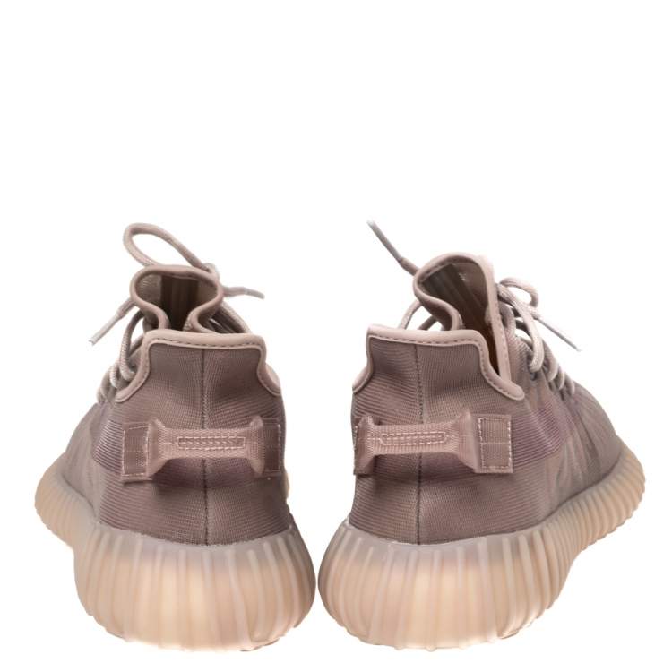 Pre Owned Yeezy x Adidas Beige Mesh 350 V2 Mono Mist Low Top Sneakers Size FR 45 ⅓