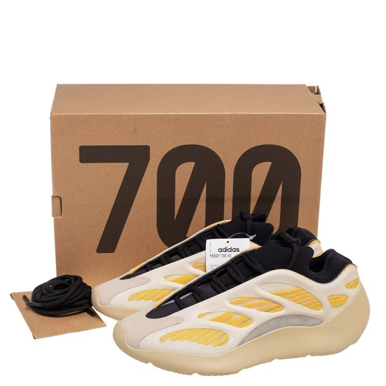Pre Owned Adidas Yeezy Multicolor Rubber And Fabric 700 Safflower Sneakers Size FR 44 ⅔