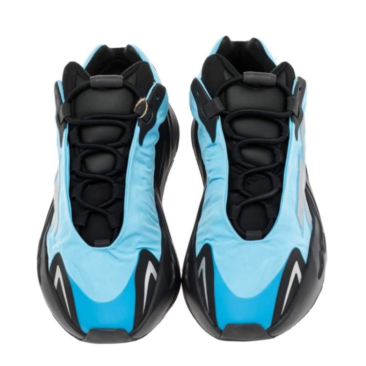 Pre Owned Yeezy x Adidas Blue Nylon Boost 700 MNVN Bright Cyan Sneakers Size 42