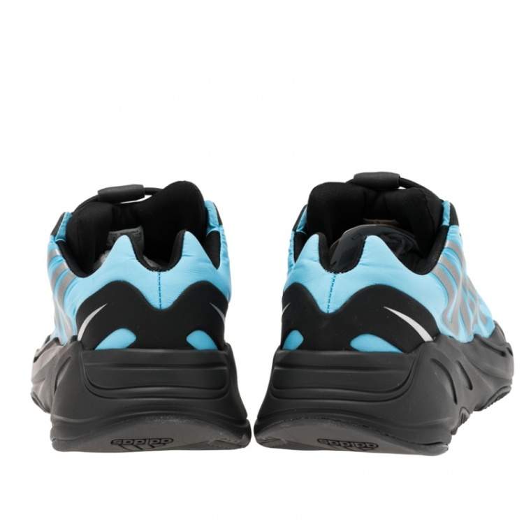 Pre Owned Yeezy x Adidas Blue Nylon Boost 700 MNVN Bright Cyan Sneakers Size 42