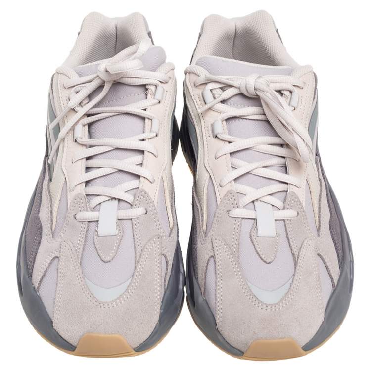 Pre Owned Yeezy x Adidas Grey Nylon And Suede Boost 700 V2 Tephra Sneakers Size 45 1/3