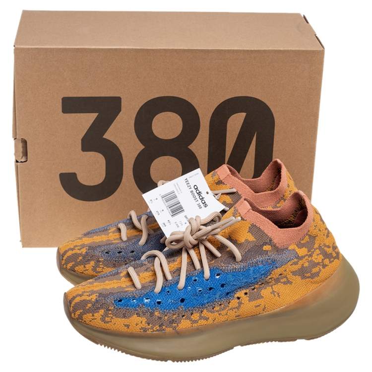 Pre Owned Yeezy x Adidas Boost 350 V2 Multicolor Fabric MX Oat Sneakers Size 43 1/3