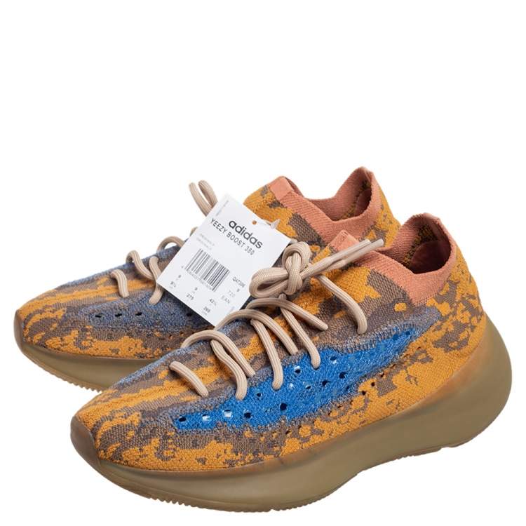 Pre Owned Yeezy x Adidas Boost 350 V2 Multicolor Fabric MX Oat Sneakers Size 43 1/3