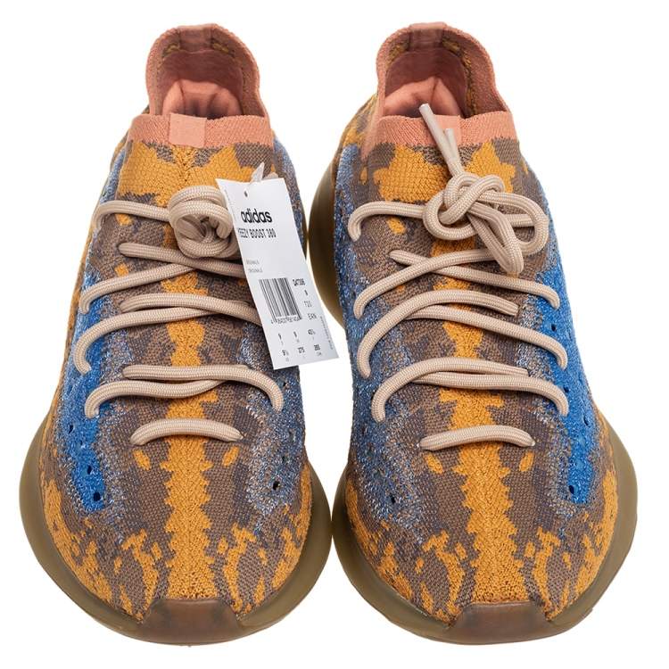 Pre Owned Yeezy x Adidas Boost 350 V2 Multicolor Fabric MX Oat Sneakers Size 43 1/3