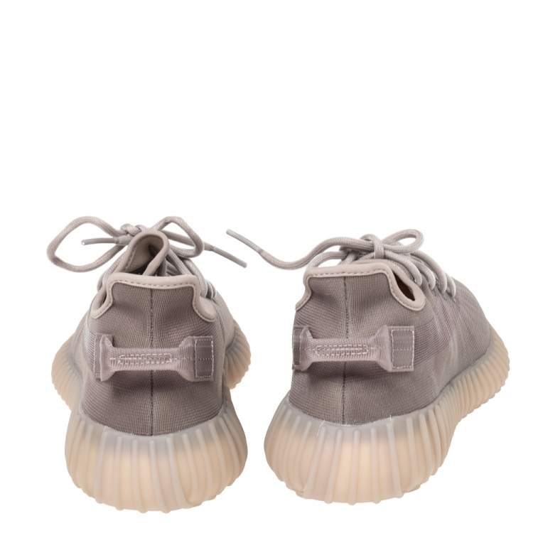 Pre Owned Yeezy Boost Beige Net 350 V2 Mono Mist Sneakers Size 42