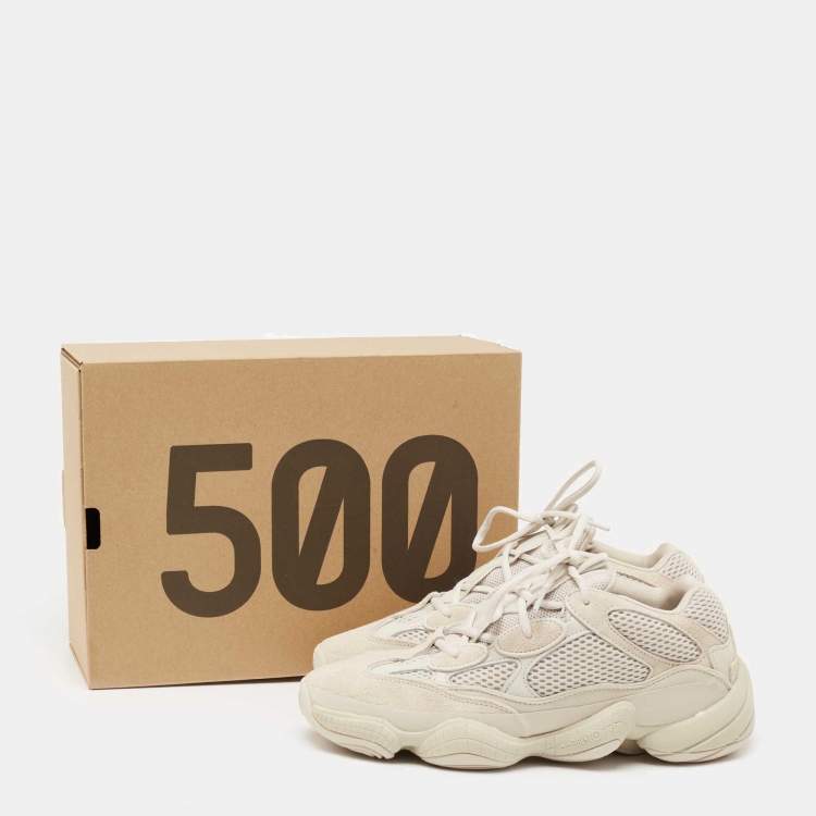 مملوكة مسبقًا Yeezy x Adidas Off White Mesh And Suede 500 Blush Sneakers Size 42