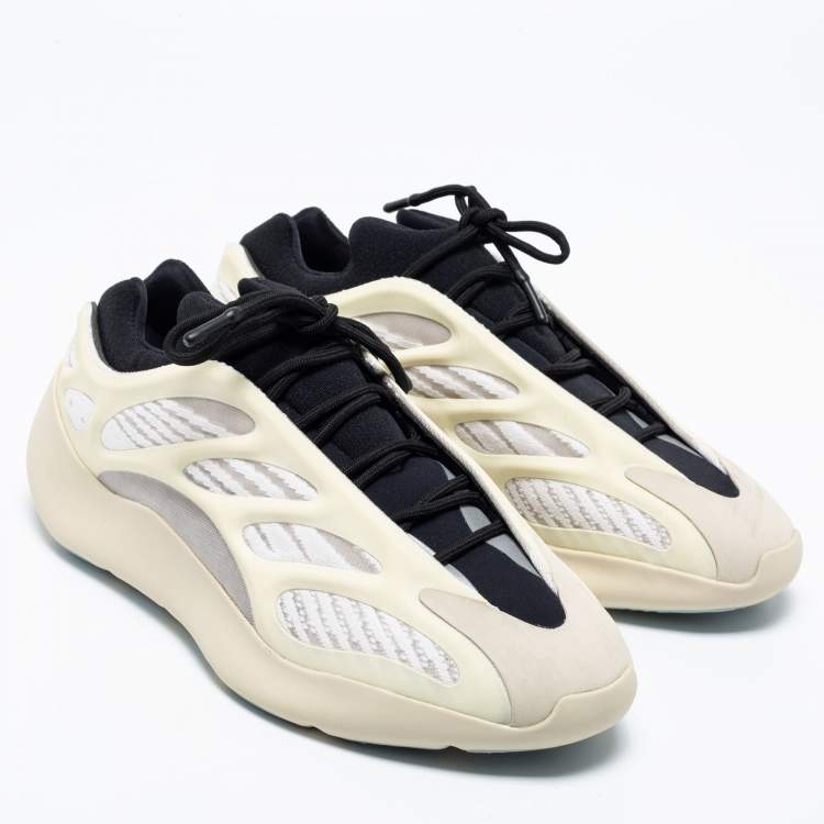 Pre Owned  Yeezy x adidas Cream Fabric And Rubber 700 V3 Azael Sneakers Size 44