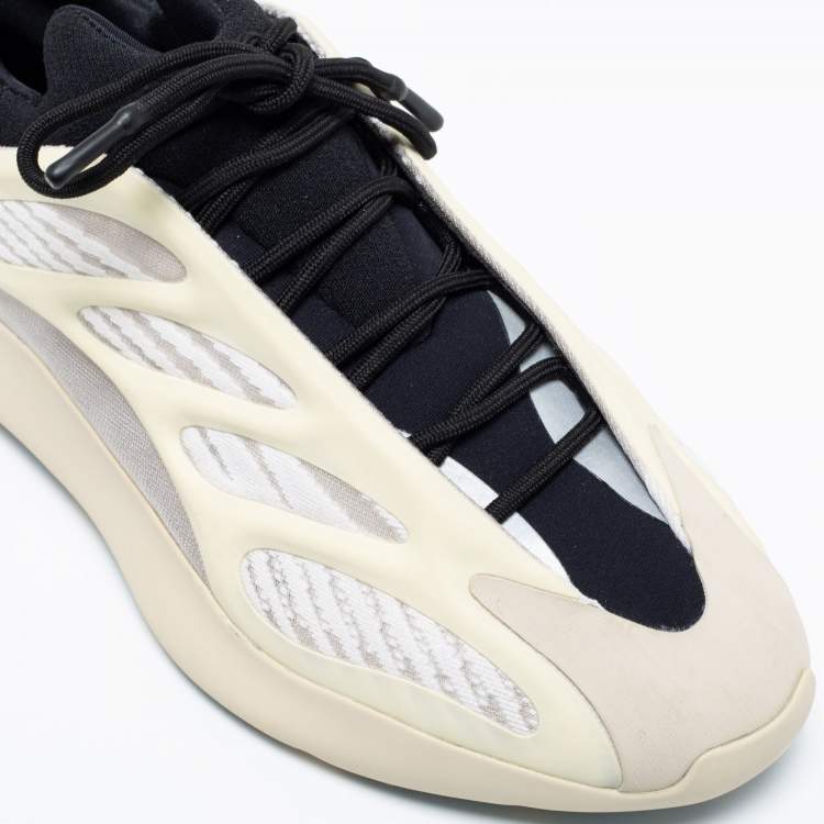 Pre Owned  Yeezy x adidas Cream Fabric And Rubber 700 V3 Azael Sneakers Size 44