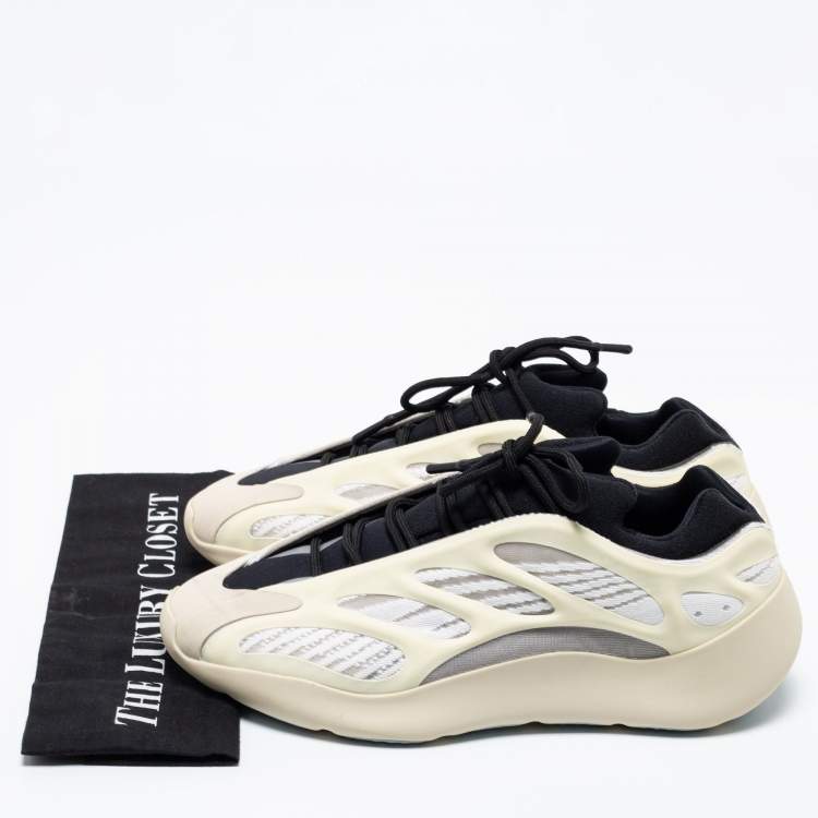 Pre Owned  Yeezy x adidas Cream Fabric And Rubber 700 V3 Azael Sneakers Size 44