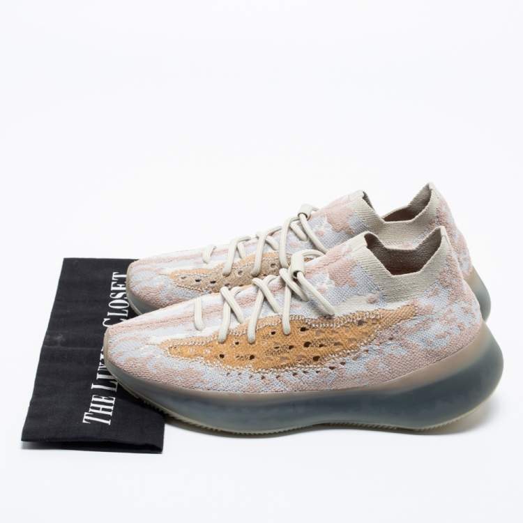 مملوكة مسبقًا Yeezy x Adidas Multicolor Fabric Yeezy Boost 380 Lace Up Sneakers Size 42.5