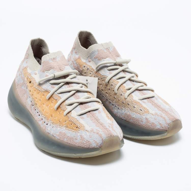 مملوكة مسبقًا Yeezy x Adidas Multicolor Fabric Yeezy Boost 380 Lace Up Sneakers Size 42.5