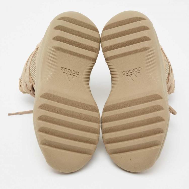 Pre Owned Yeezy x Adidas Brown Suede and Mesh DSRT BT Desert Boots Size 38 2/3