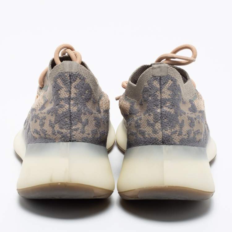 Pre Owned Yeezy x Adidas Beige Knit Fabric Yeezy Boost 380 Mist Sneakers Size 40