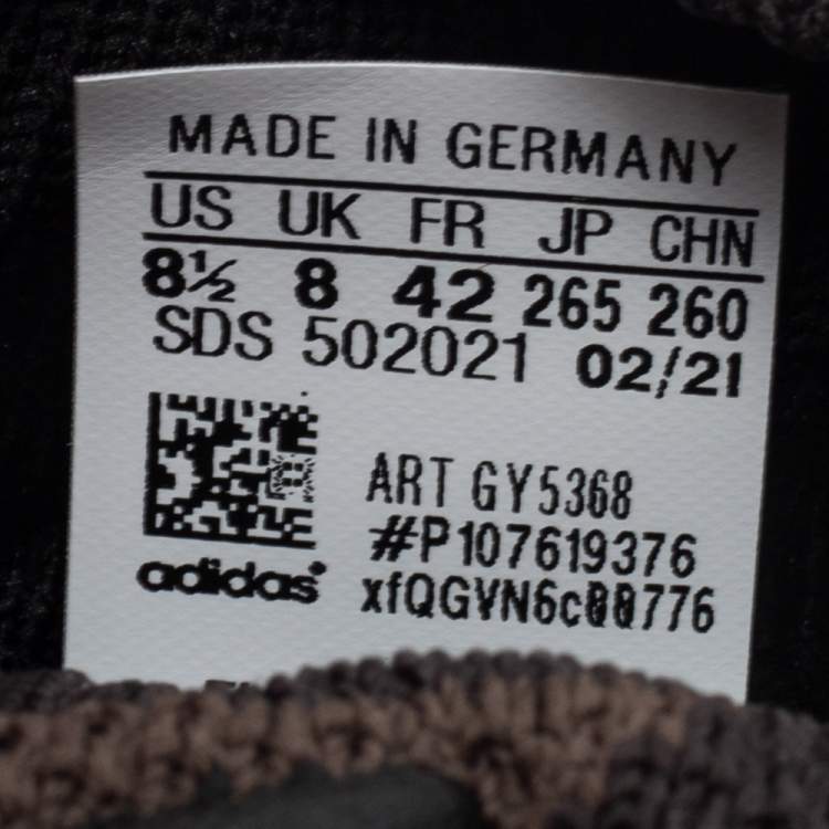 Pre Owned Yeezy Black Knit Fabric Yeezy 450 Lace Up Sneakers Size 42
