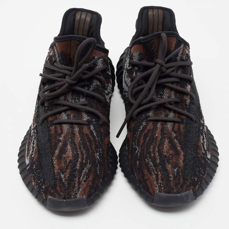 Pre Owned Yeezy x Adidas Multicolor Knit Fabric 'MX Rock' Boost 350 V2 Low Top Sneakers Size 46 