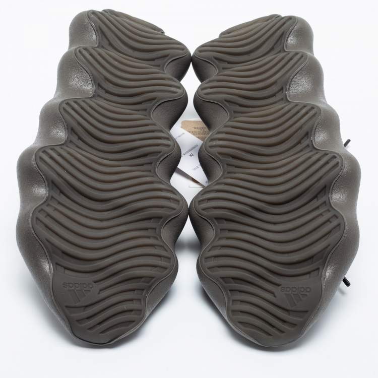 Pre Owned Yeezy x Adidas Olive Grey Knit Fabric Yeezy Boost 450 Cinder Sneakers Size 40 2/3