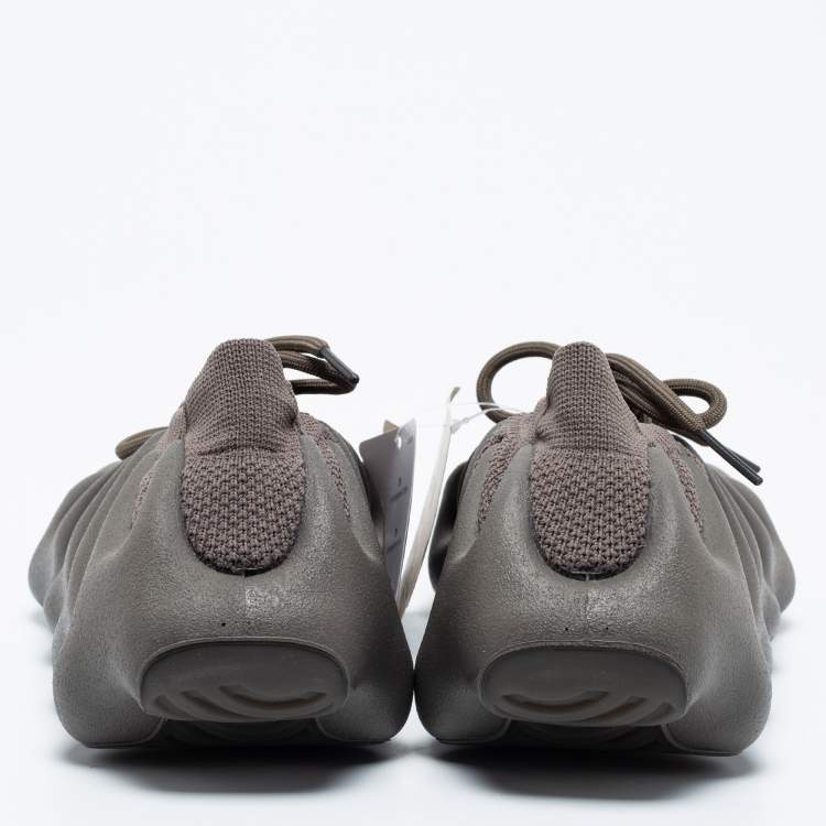 Pre Owned Yeezy x Adidas Olive Grey Knit Fabric Yeezy Boost 450 Cinder Sneakers Size 40 2/3