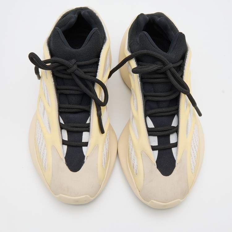 Pre Owned Yeezy x Adidas Cream/Black Rubber and Mesh 700 V3 Azael Sneakers Size 36 2/3