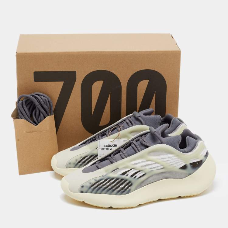 Pre Owned Yeezy x Adiddas Multicolor Mesh and Rubber 700 V3 Fade Salt Sneakers Size 45 1/3