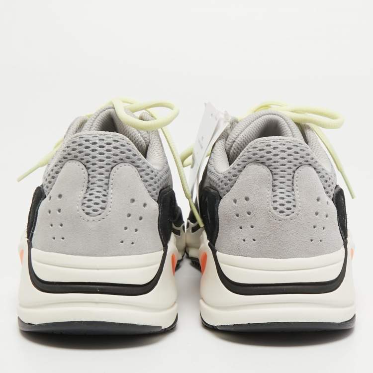 Pre Owned Yeezy x Adidas Tricolor Mesh and Suede Boost 700 Wave Runner Sneakers Size 41 1/3