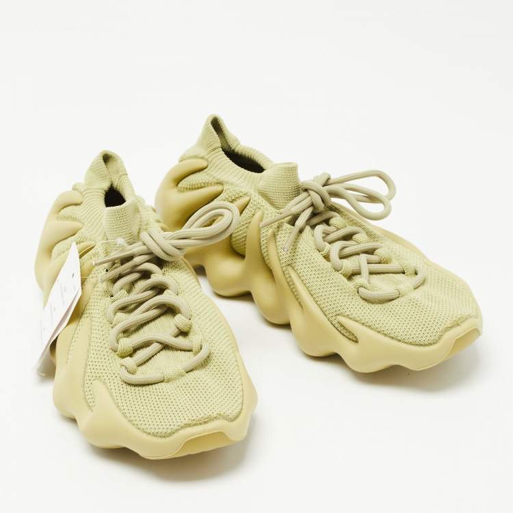 Pre Owned Yeezy x Adidas Green Fabric Yeezy 450 Resin Sneakers Size 40