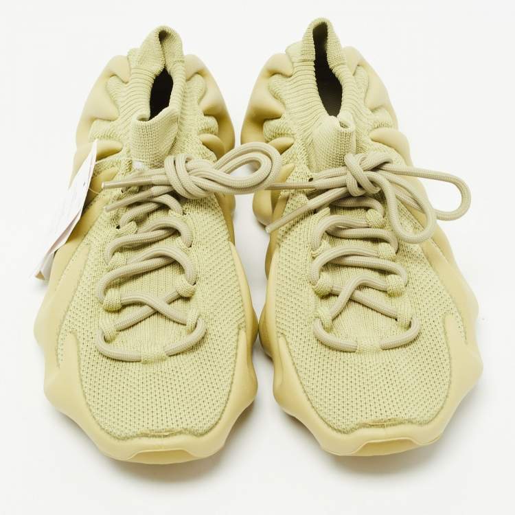 Pre Owned Yeezy x Adidas Green Fabric Yeezy 450 Resin Sneakers Size 40